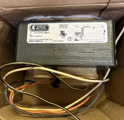 New | in-Stock SPARTAN BALLASTS 8M6D-C500K/A Lighting Ohio US | Surplus Asset Holdings #1238745