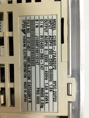 USED YASKAWA CIMR-J7AA20P2