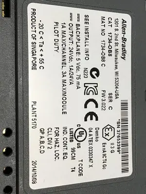 USED ALLEN BRADLEY 1734-OB8 SER C