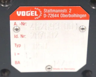 NEW VOGEL 462693-001 GEARBOX 287602, L-050