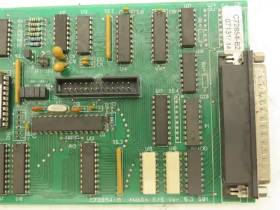 Amada C72854-B2 I/O Printed Circuit Board PCB E/S Ver 5.3 Input Output Module