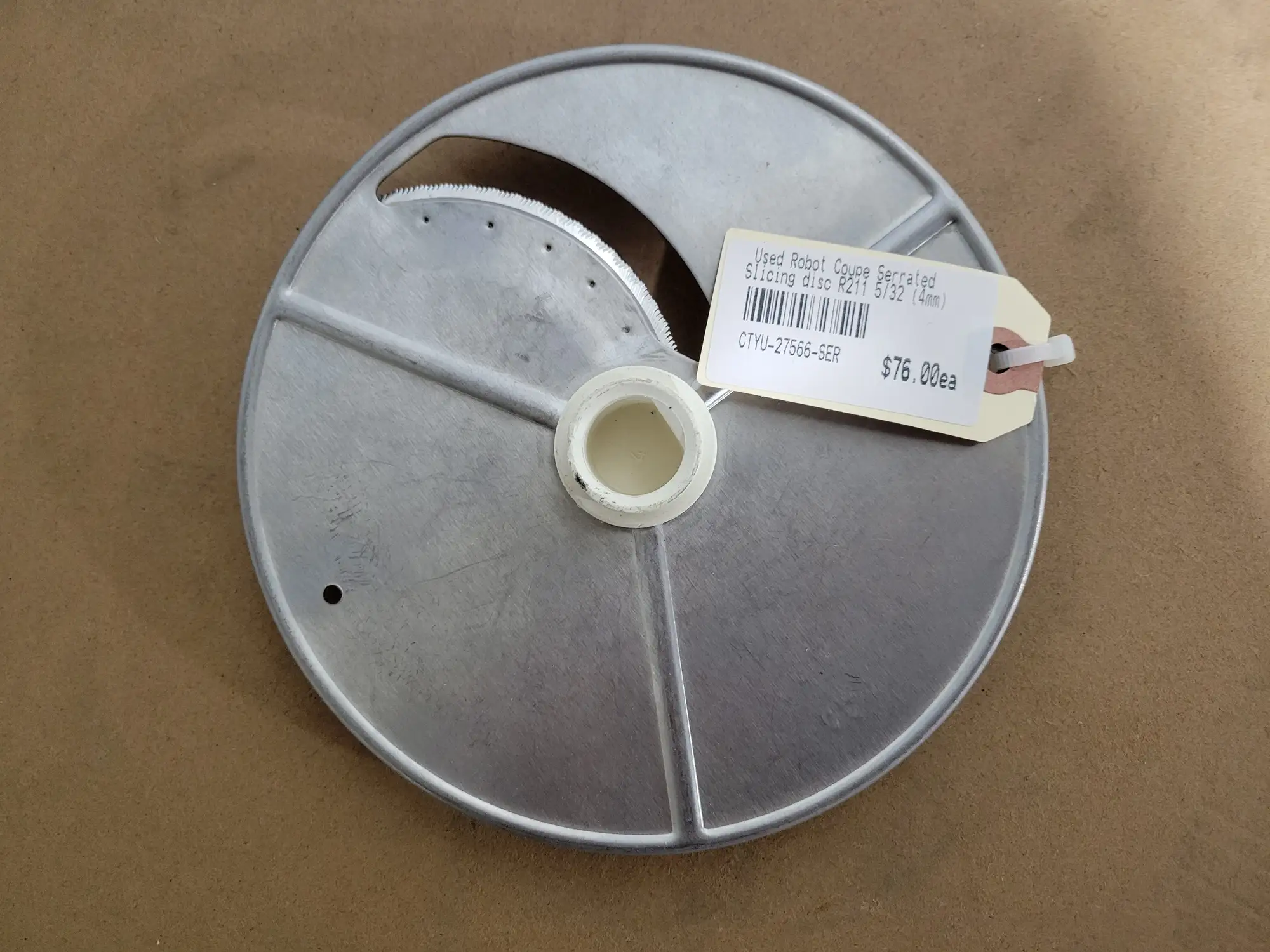 Used Robot Coupe Serrated Slicing disc R211 5/32 (4mm)