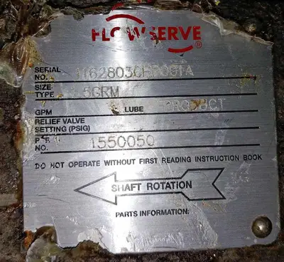 USED FLOWSERVE 1.5GRM