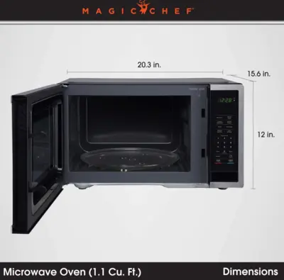 Magic Chef 1.1 CU. FT. COUNTERTOP COOKING IN STAINLESS STEEL WITH DIGITAL TOUCH