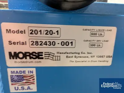 USED Morse Morse Portable Drum Roller, Model 201/20-1