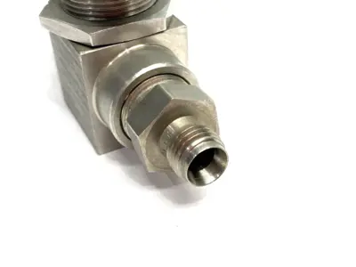 USED SWAGELOK STAINLESS STEEL HIGH PRESSURE BALL VALVE, SEAT PCTFE, 6000PSI
