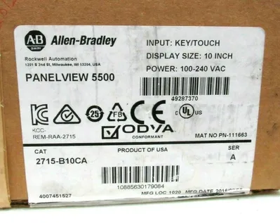 NEW ALLEN BRADLEY 2715-B10CA PANELVIEW 5500 2715B10CA