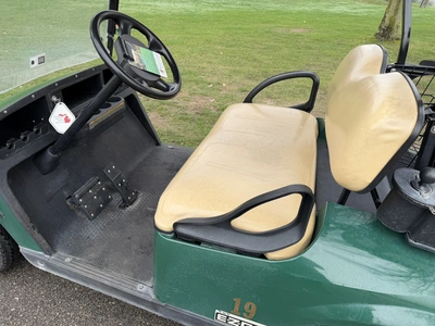 (1) 2015 E-Z-Go golf cart with a Kawasaki gas engine, includes club and ball washer, does not includ...