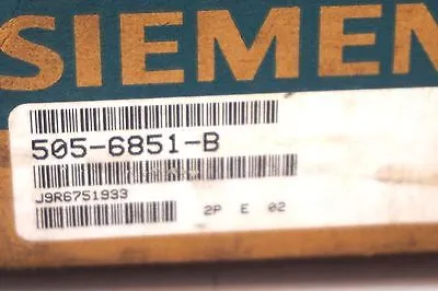 NEW SIEMENS 505-6851-B REMOTE BASE CONTROLLER 5056851B
