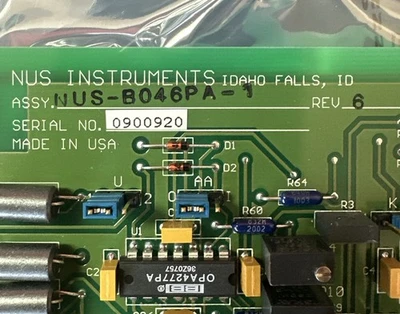 USED NUS INSTRUMENTS NUSA025PA1 Rev 3