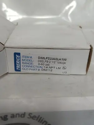 New | in-Stock TRERICE D82LFB2502LA100 Universal Pressure Meters Ohio US | Surplus Asset Holdings #1403158