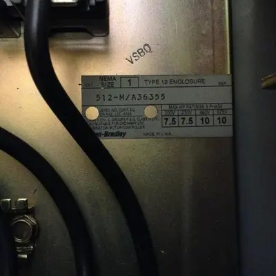 USED ALLEN BRADLEY 512-M/A36355
