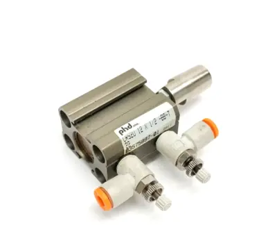 CRS2U12X1/2-BB-T22, CRS2U 12X1/2-BB-T22, CRS2U 12 X 1/2-BB-T22 | PHD CRS2U12X1/2-BB-T22 Compact Pneumatic Cylinder 0.47" Bore 0.50" Stroke - Used