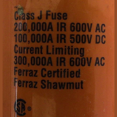 Ferraz Class J 250 Amp Fuse