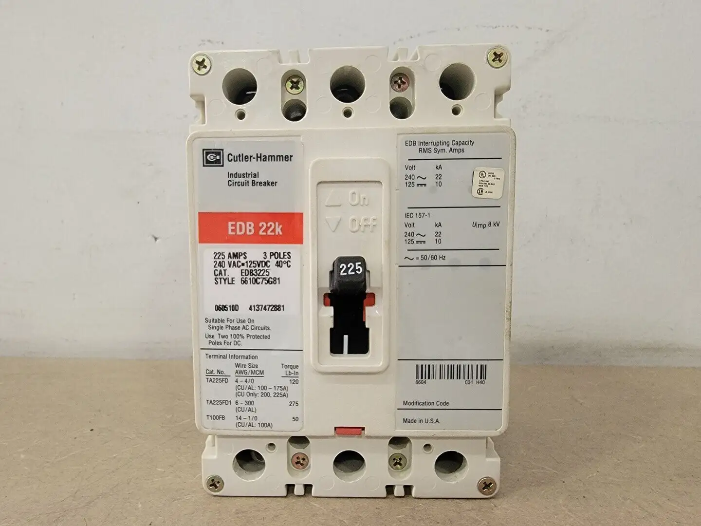USED EATON EDB3225