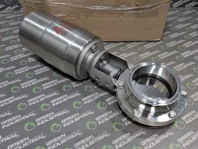 4" SPX K 125-00-02-19 Tri-Clamp Actuated Butterfly Valve New NIB