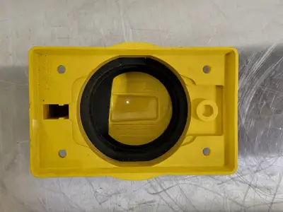 Weatherproof Cover Yellow Polycarbonate