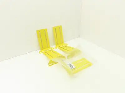 Allen Bradley 60-2723  2x8" Conveyor Sensor Reflector Bracket Yellow  Lot of 5