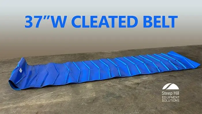 37" Wide Cleated Belt