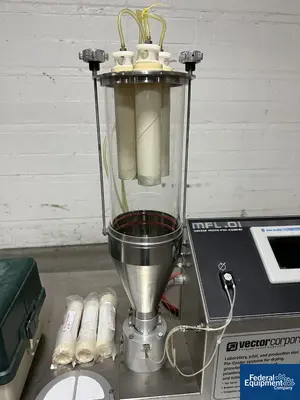 USED Vector Vector Corp. Fluidized Air Bed Dryer/Coater, Model MFL01