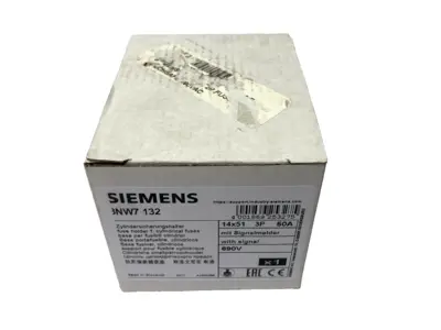 NEW SIEMENS SENTRON CYLINDRICAL FUSE HOLDER 14 X 51MM 3-POLE 690V 50A