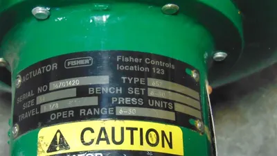 DFT / Fisher Size 2X3/4X2 Valve / Actuator Assembly Type 657 Size 34 Used