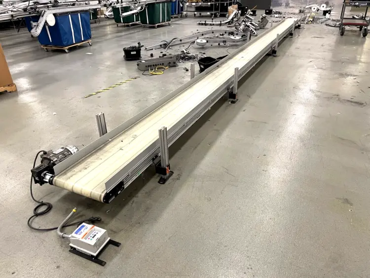 Used DORNER 18" WIDE BELT CONVEYOR, 38-FEET LONG Belts | Maverick Industrial Sales #1107547