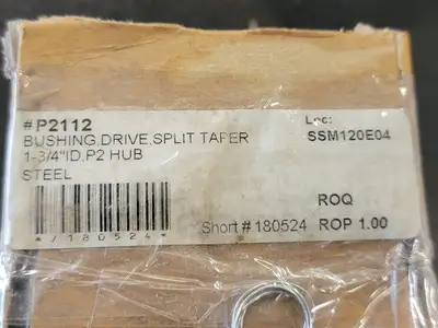 Split Taper Bushing P2112, P2 Hub, 1-3/4" ID