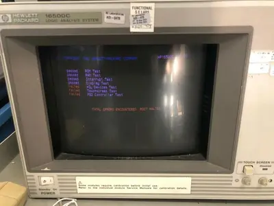 HEWLETT PACKARD 16500C LOGIC ANALYSIS SYSTEM 16500-40502 x3, 16555D Analyzer