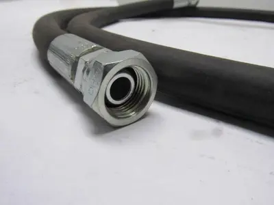 Kuri Tec A4143S Medium Pressure 1/2" ID Paint Fluid Transfer Hose 6' W/Fittings
