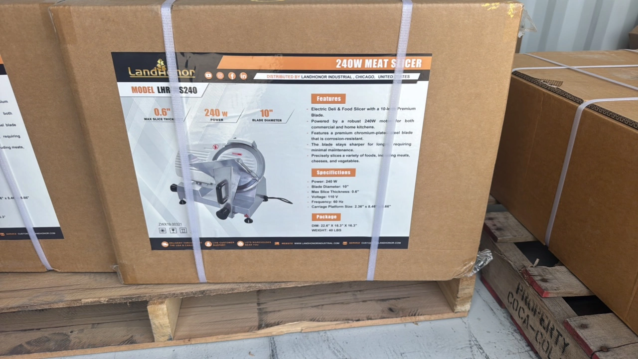 240W Meat Slicer	Landhonor	2025	Unused	LHR-MS240