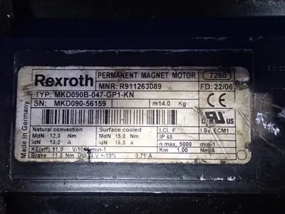 USED 2006 REXROTH MKD090B047GP1KN