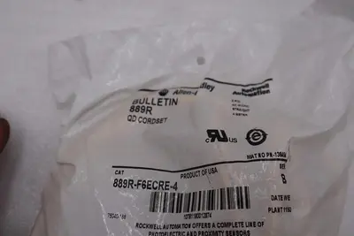 NEW Allen Bradley 889R-F6ECRE-4 Ser B AC Micro 6-Pin 4m QD CORDSET STOCK H1455A