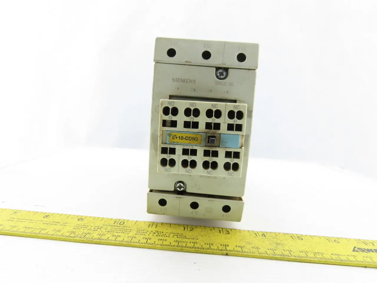 Siemens 3RT1044-3BB40 3P 65A Power Contactor W/3RH1921-2FA22 Coil 24V