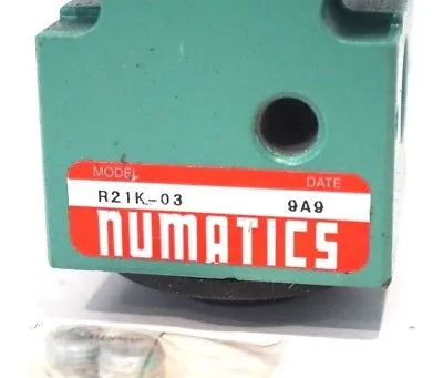 NEW NUMATICS R21K-03 REGULATOR CHECK VALVE R21K03