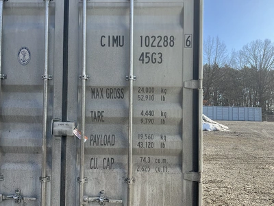 2025 High Cube 40’L x 8’W x 9’ 6”T Metal Shipping/Ground Container