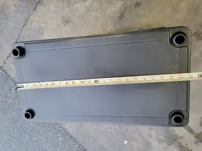 Modular Plastic Shelving, 12" x 23" Shelves w/ Stands (Box of 12)