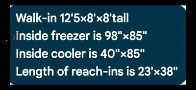 2022 Commercial Walk-In Freezer – 12.5’x8′ – Panels + Compressor