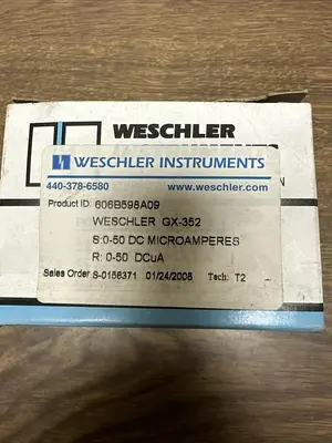 New | in-Stock WESCHLER GX-352 Meters - Misc Ohio US | Surplus Asset Holdings #1403006