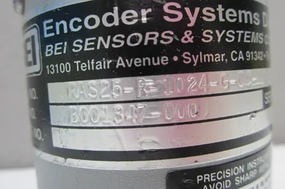 BEI ENCODER RAS25-R-1024-G-0C-10-S-X-S2 ENCODER RAS25R1024G0C10SXS2