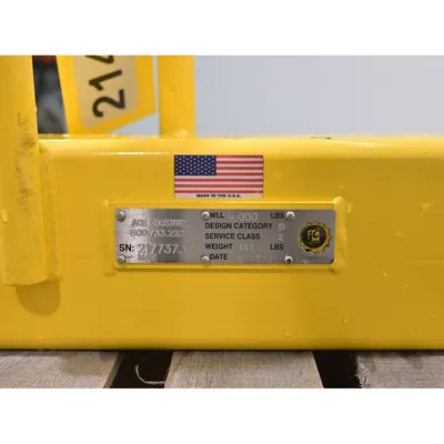 Used ACE Industries 4,000 Capacity Bulk Bag Lifting Frame