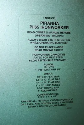 USED PIRAHNA P1165