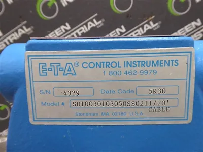 ETA Control Instruments / Adalet SU10030103050SS0211 Flow Switch Assembly Used