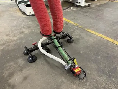 Vaculex Vacuum Lift with Gorbel Bridge Crane