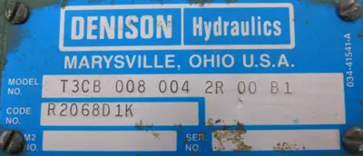 NEW DENISON T3CB-008-004-2R-0-B1 HYDRAULIC PUMP R2068D1K T3CB0080042R0B1