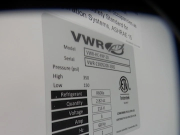 Used VWR _UNKNOWN_ Lab Refrigerators California US | Biotech Equipment Sales #1464799