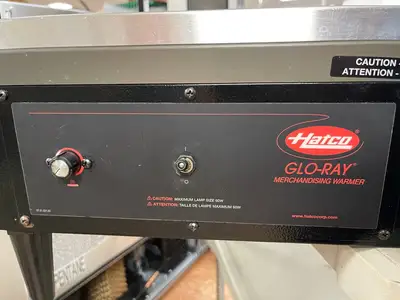 Used JS Used Hatco GRSDS-36 Glo-Ray 36" Heated Warming Display Shelf Merchandiser - 120V 790W - JS Countertop Display Warmers Illinois US | Falcon Restaurant Supply #1374947