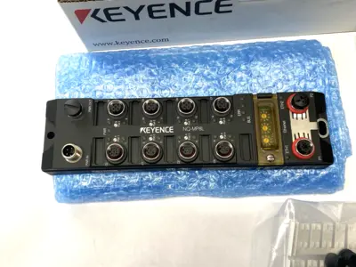 USED KEYENCE MULTI-PROTOCOL COMPATIBLE I/O-LINK MASTER MODULE 8-PORT
