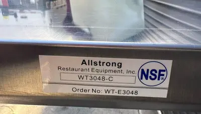 NSF Stainless Steel Workbench - 30" x 48"
