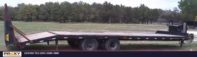 Used 2019 BIG TEX 22PH-25BK+5MR Flatbed Trailers Texas US | Proxy Equipment #1388605